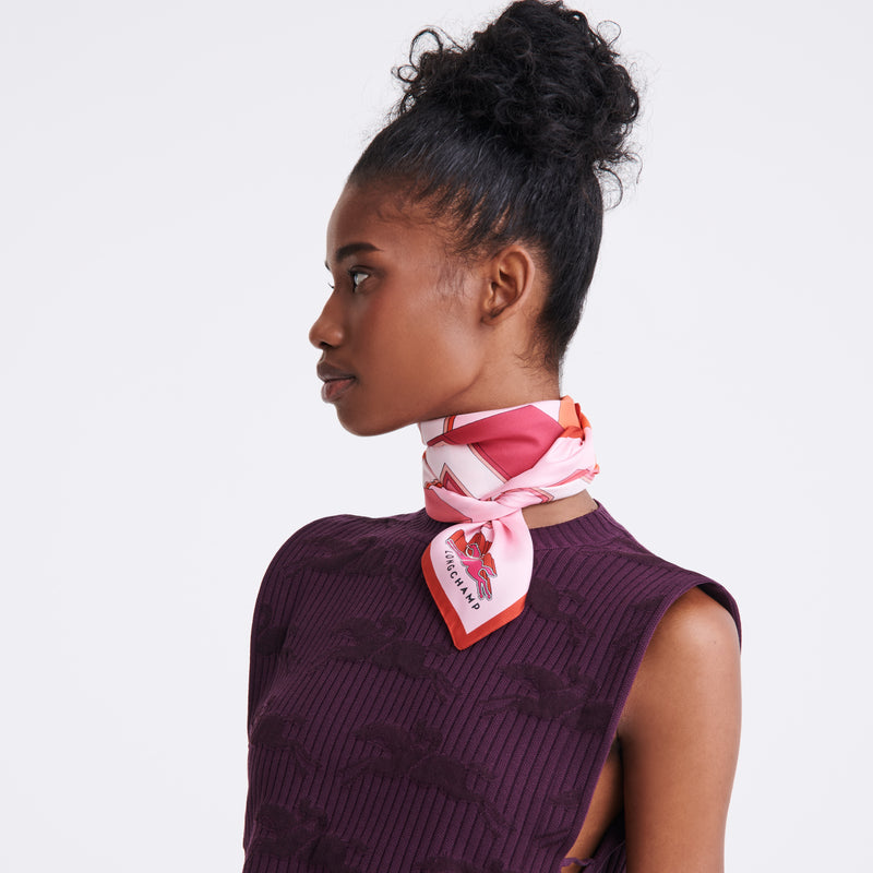 Foulard soie Université Longchamp – vue 2