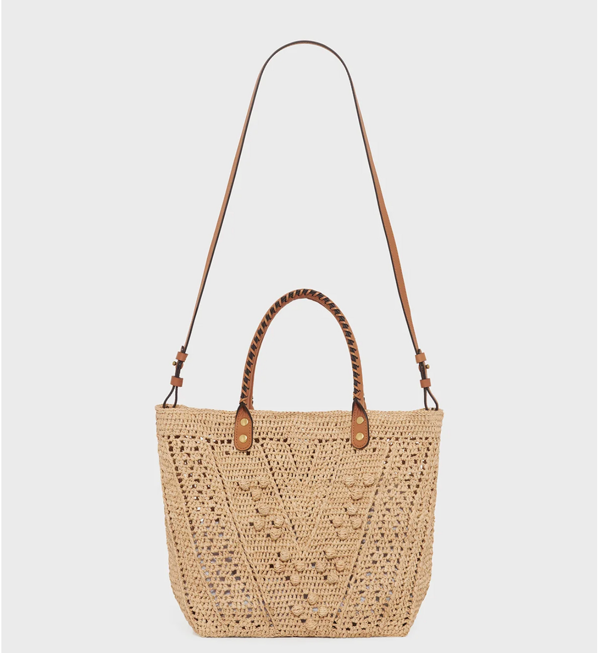 Sac porté travers Le 18h Raphia Ficelle Gérard Darel