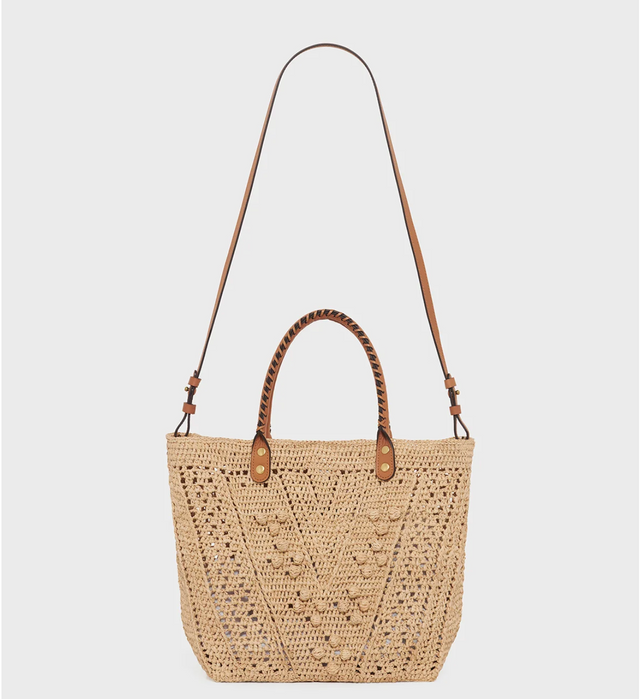 Sac porté travers Le 18h Raphia Ficelle Gérard Darel