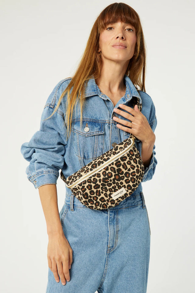 Sac banane Custine Léopard Beige Rive Droite