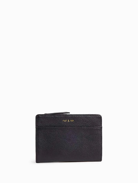 Portefeuille compact Isis Noir Nat & Nin