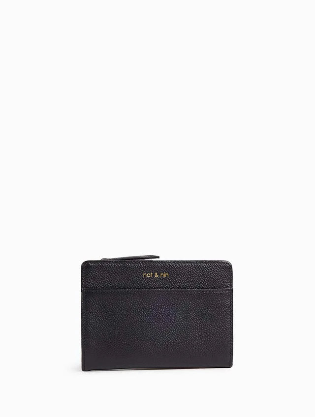 Portefeuille compact Isis Noir Nat & Nin