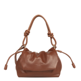 LANCASTER - Petit sac besace Lancaster Lush en cuir d'agneau Cognac
