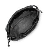 LANCASTER - Sac besace Lush en cuir d'agneau noir