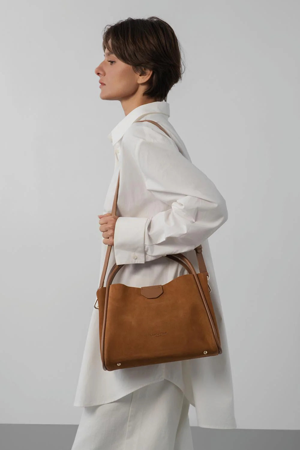 Sac à Main Ida Suède M Moka Lancaster – vue 4