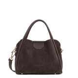 LANCASTER - Petit sac à main Lancaster Suède Ida en cuir velours marron
