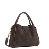 LANCASTER - Petit sac à main Lancaster Suède Ida en cuir velours marron