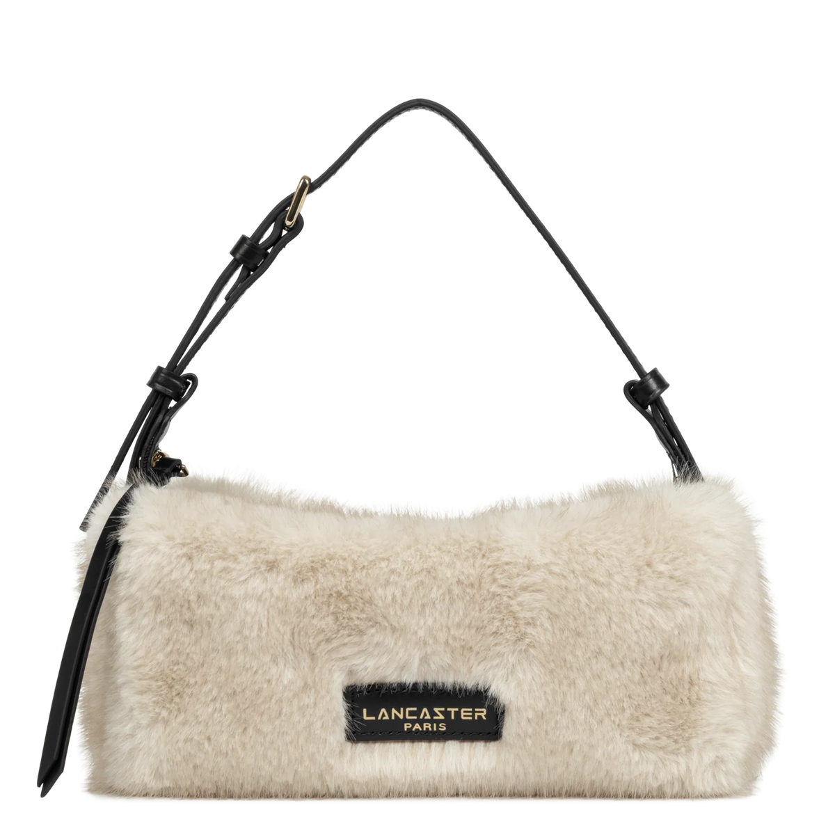 LANCASTER - Petit sac polochon Lancaster Moumoute ecru noir
