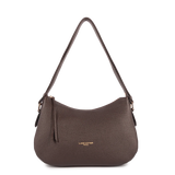 LANCASTER - Sac besace Lancaster Dune en cuir grainé marron