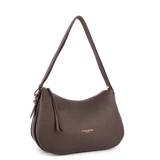 LANCASTER - Sac besace Lancaster Dune en cuir grainé marron