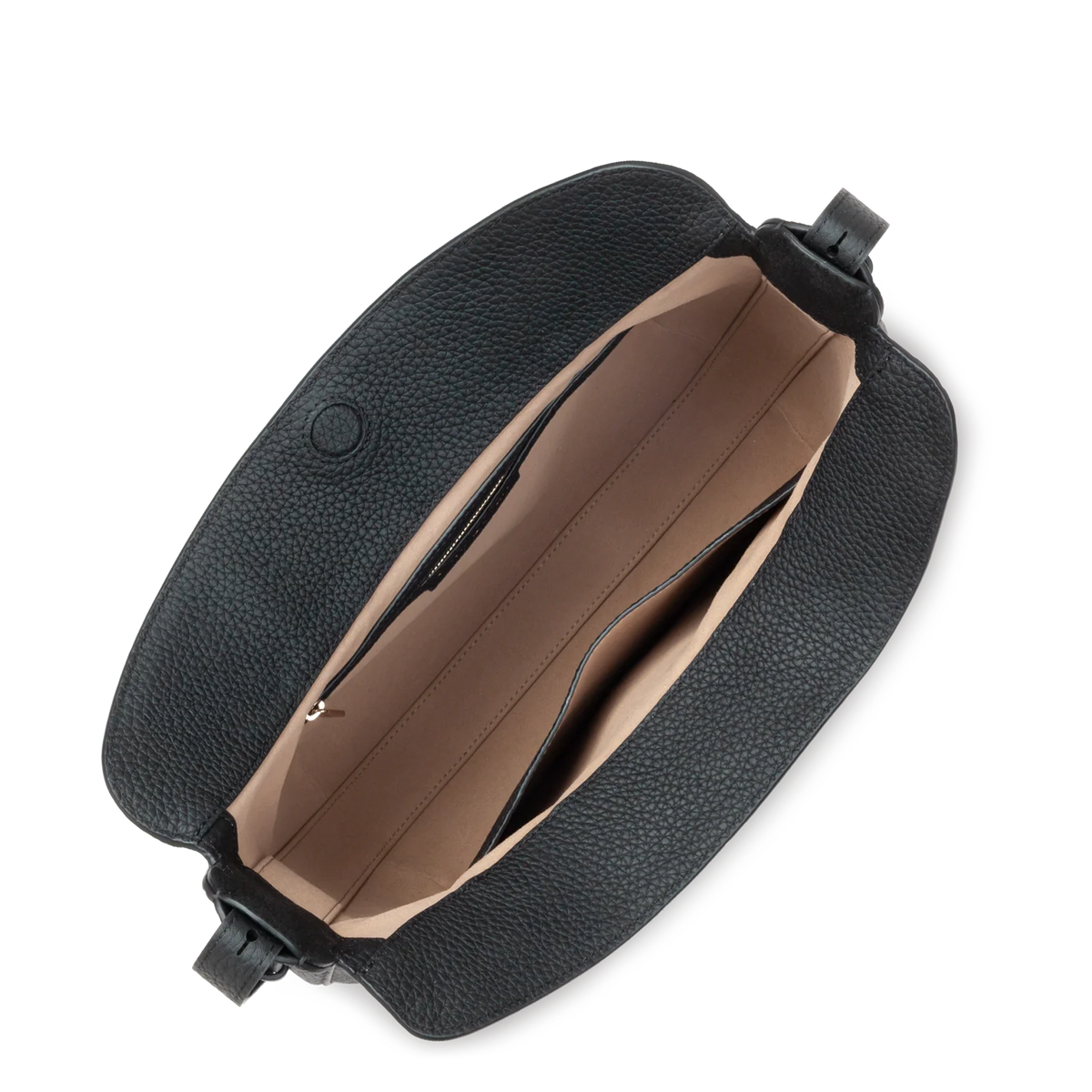 LANCASTER - Sac besace Lancaster Toro Ivy en cuir de taurillon Noir