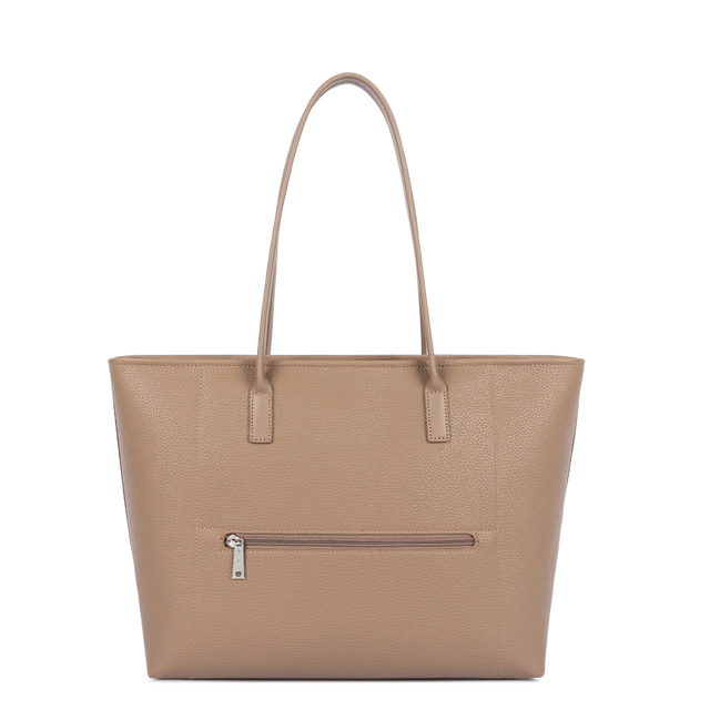 Sac cabas épaule Maya double KBA Praline Lancaster