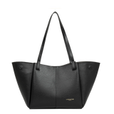 LANCASTER - Grand sac cabas Lancaster Sierra Haus en cuir grainé noir