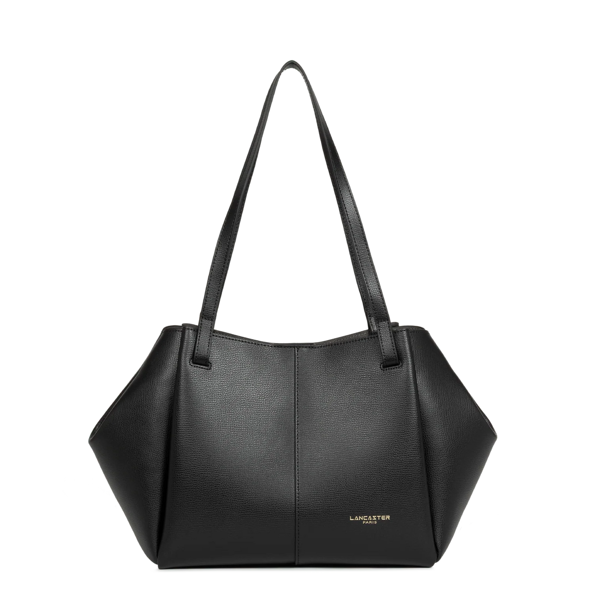 LANCASTER - Grand sac cabas Lancaster Sierra Haus en cuir grainé noir