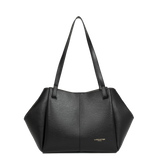 LANCASTER - Grand sac cabas Lancaster Sierra Haus en cuir grainé noir