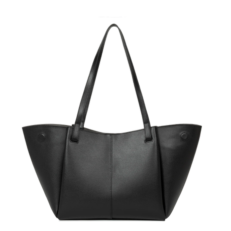 LANCASTER - Grand sac cabas Lancaster Sierra Haus en cuir grainé noir