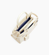 Sac à main petit modèle Emilie en cuir grainé fleur de sel Le Tanneur – vue 3