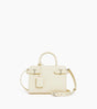 Sac à main petit modèle Emilie en cuir grainé fleur de sel Le Tanneur