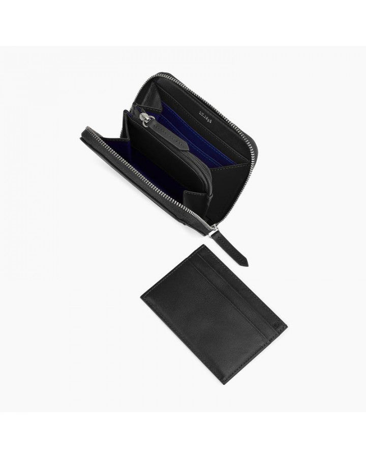 Porte monnaie zippé Charlotte Noir Le Tanneur – vue 3