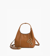 Sac porté épaule petit Juliette en cuir grainé Tan Le Tanneur