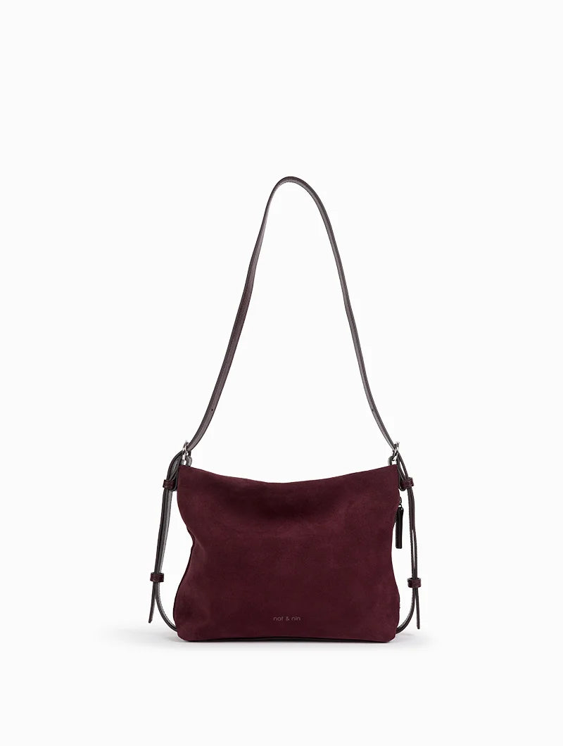 Sac bandoulière Mini Moreen Aubergine Nat & Nin