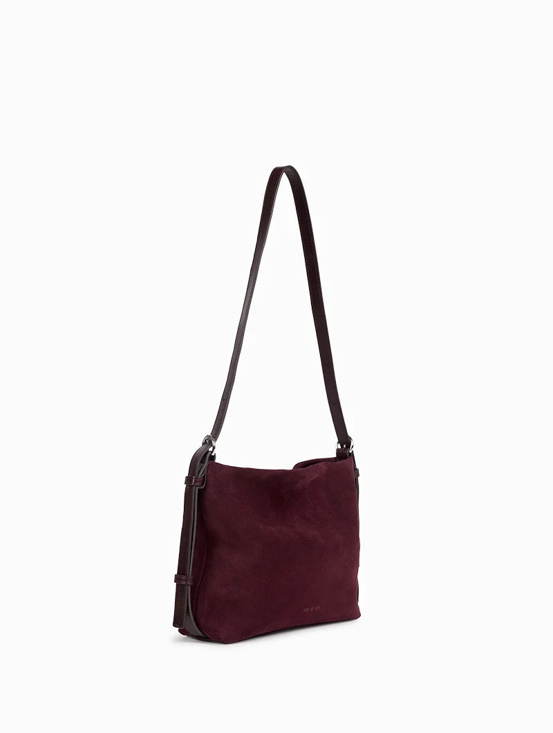 Sac bandoulière Mini Moreen Aubergine Nat & Nin – vue 3