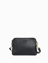 Sac bandoulière Nael Noir grainé Nat & Nin