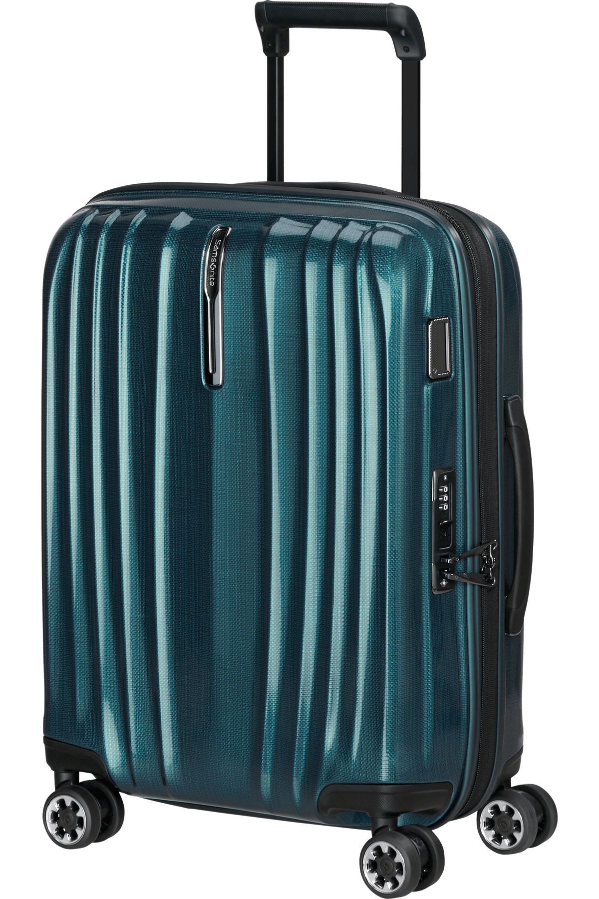 Valise cabine rigide extensible Nexis 55cm Deep Petrol Samsonite