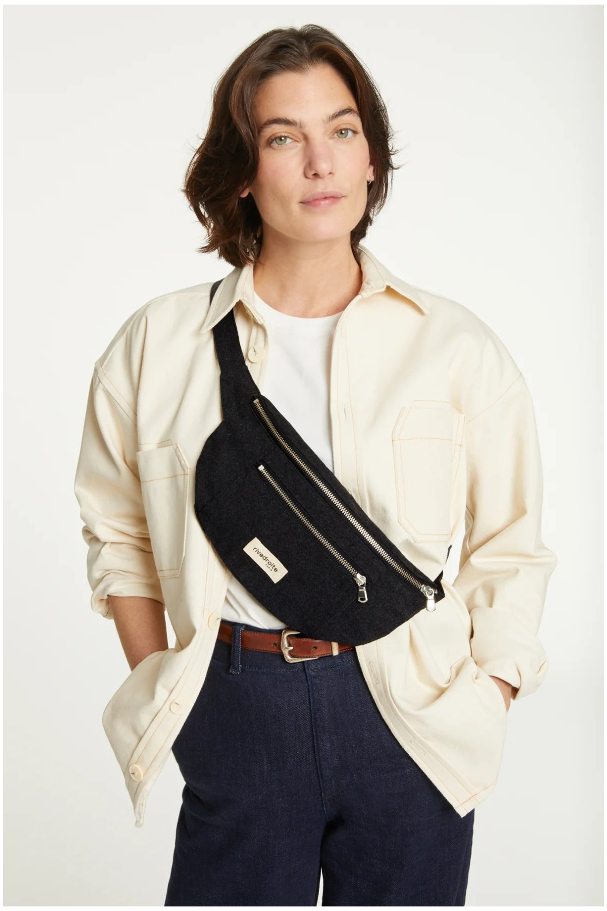 Sac banane Orsel Noir Rive Droite