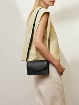 Pochette Paulette en cuir lisse Noir Le Tanneur – vue 2