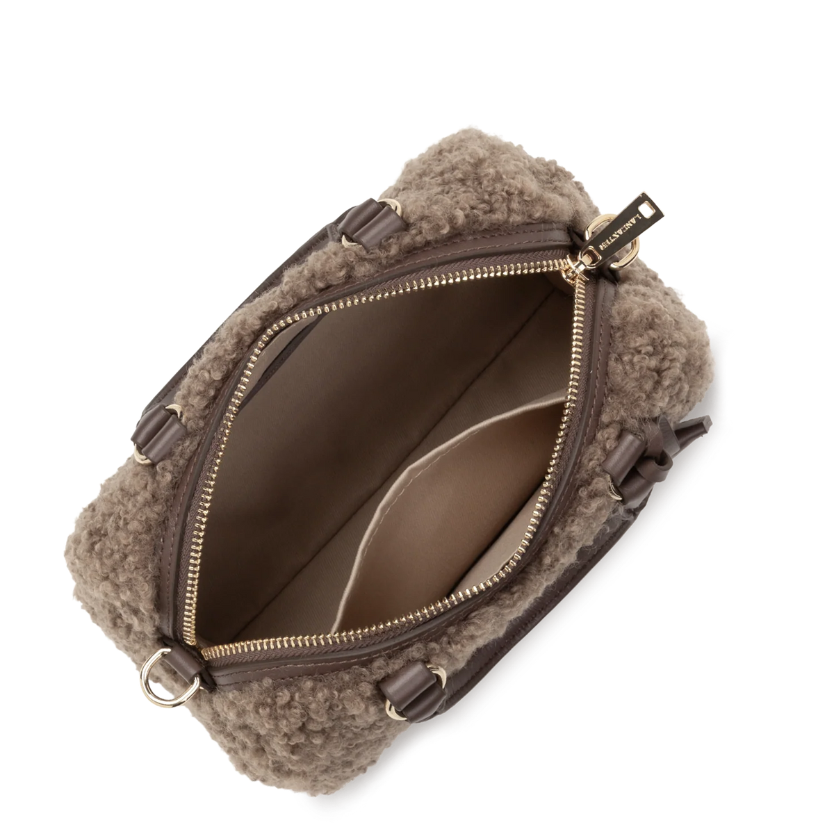 LANCASTER - Petit sac polochon Lancaster Moumoute marron