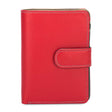 Portefeuille moyen zippé rouge Mywalit
