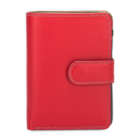 Portefeuille moyen zippé rouge Mywalit