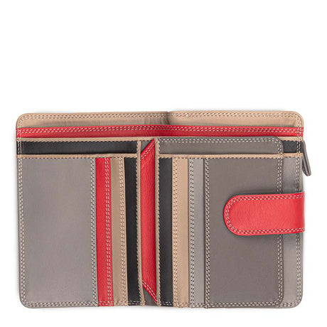 Portefeuille moyen zippé rouge Mywalit – vue 2
