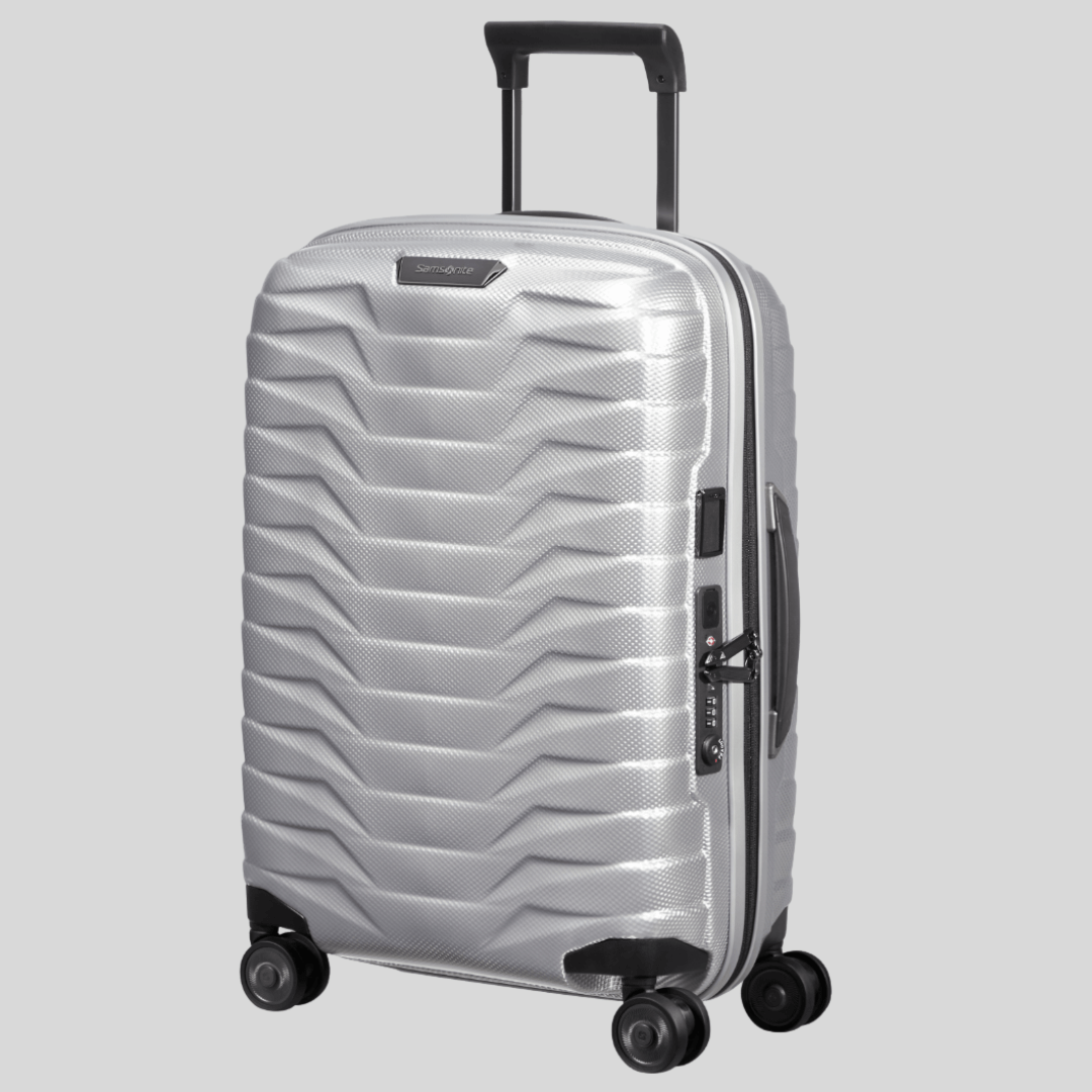 Valise cabine rigide extensible Proxis 55 cm Silver Samsonite – vue 2