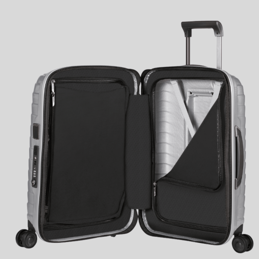 Valise cabine rigide extensible Proxis 55 cm Silver Samsonite – vue 4