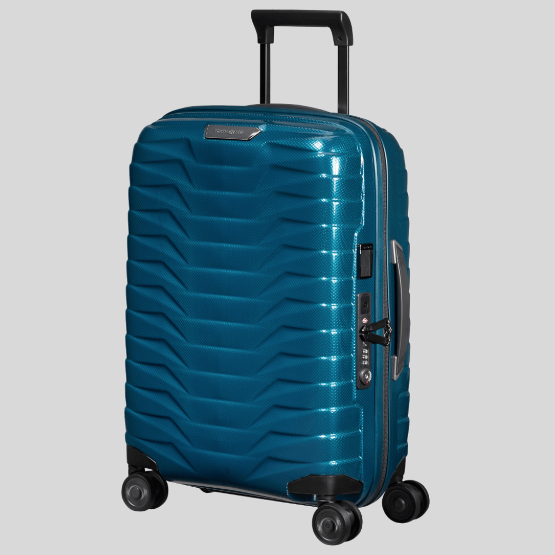 Valise cabine rigide extensible Proxis 55 cm Petrol Blue Samsonite – vue 2