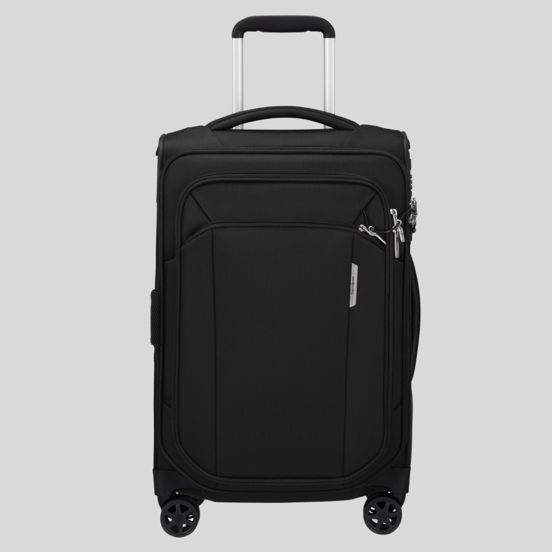 Valise cabine 4 roues Extensible Respark 55cm Ozone black Samsonite
