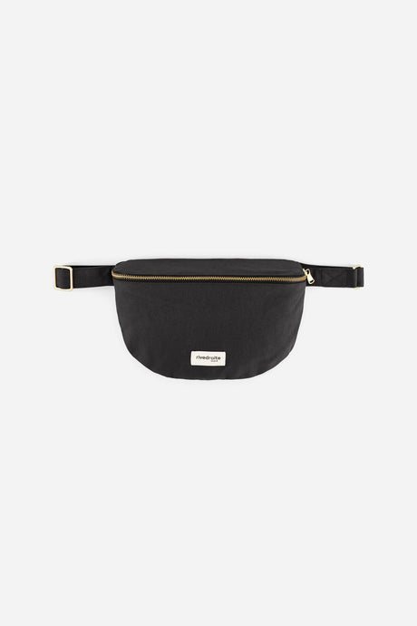 Sac banane Custine Noir ciré Rive Droite