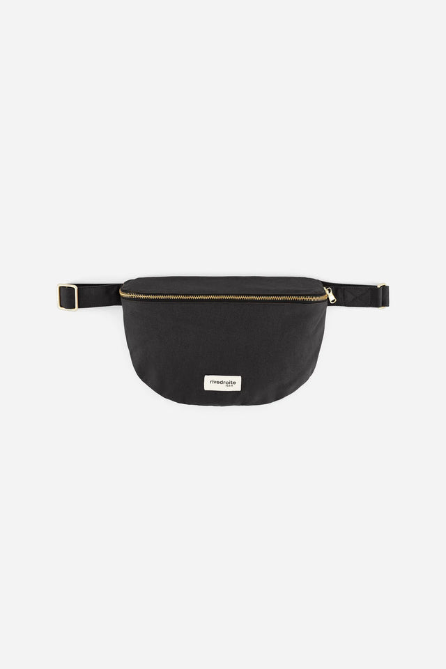Sac banane Custine Noir ciré Rive Droite