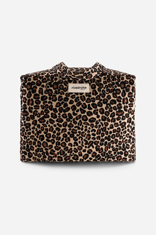 Sac 24h Célestin Léopard Beige Rive Droite