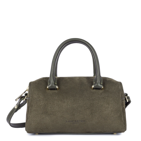 Sac à main Suède Cube Kaki Lancaster