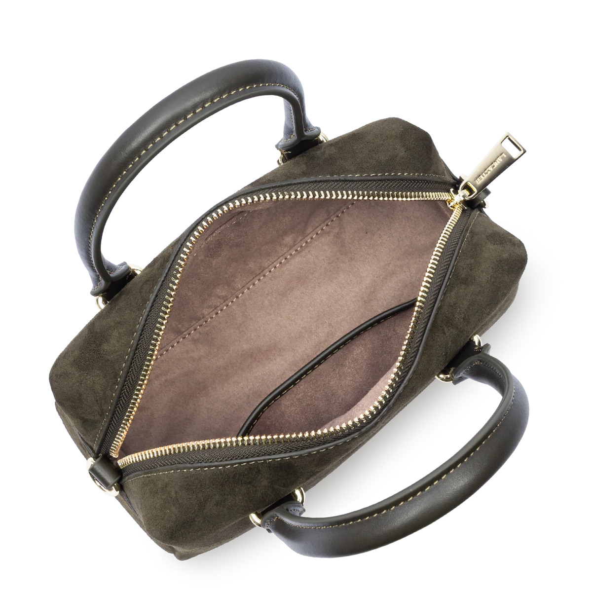 Sac à main Suède Cube Kaki Lancaster – vue 2