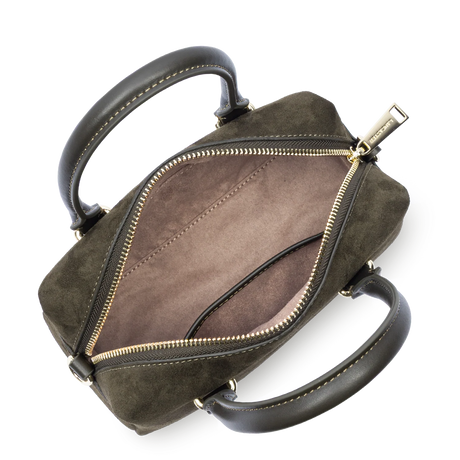 Sac à main Suède Cube Kaki Lancaster – vue 2