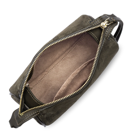 Petit Sac à main Suède Cube kaki Lancaster – vue 2