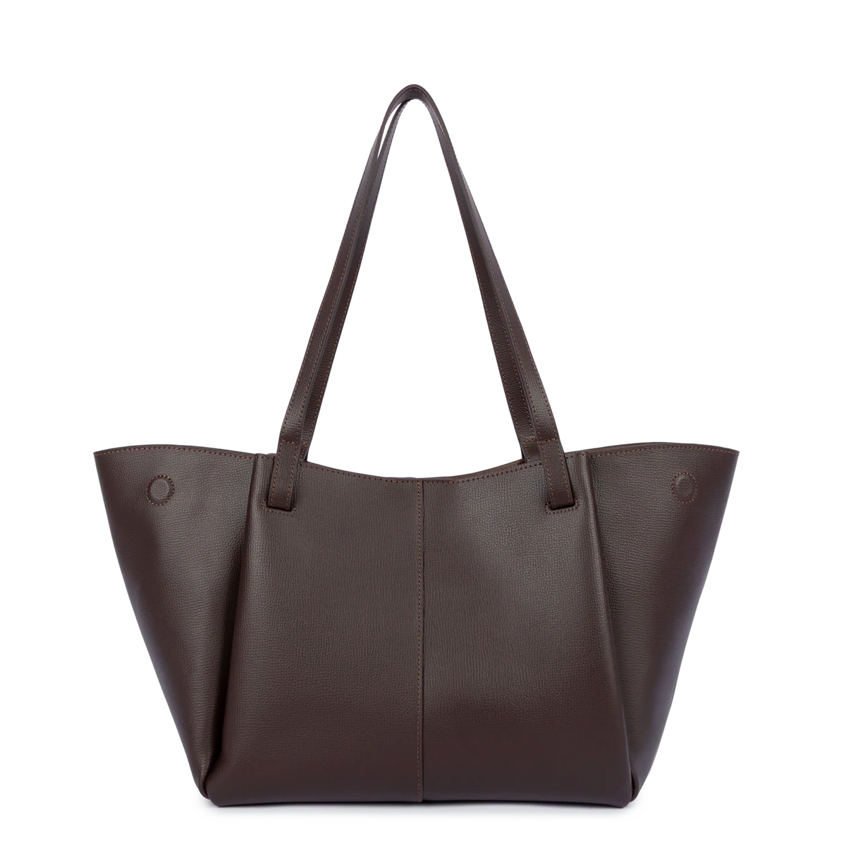 LANCASTER - Grand sac cabas Lancaster Sierra Haus en cuir grainé marron