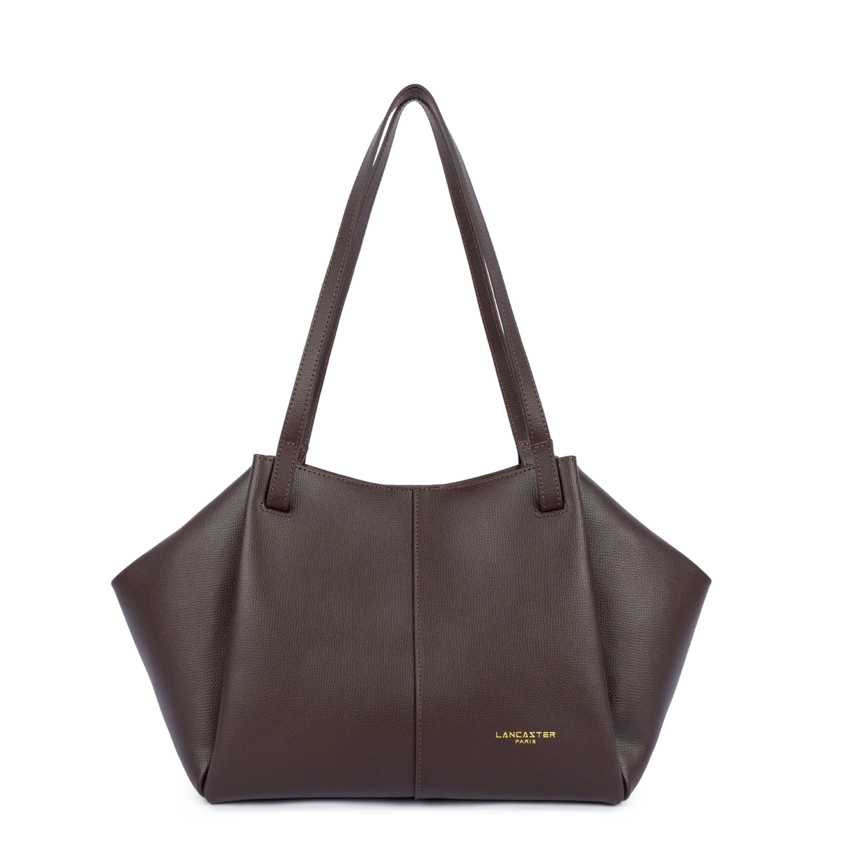 LANCASTER - Grand sac cabas Lancaster Sierra Haus en cuir grainé marron