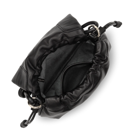 LANCASTER - Petit sac besace Lancaster Lush en cuir d'agneau noir