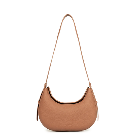 LANCASTER - Sac besace Lancaster Toro Ivy en cuir de taurillon camel