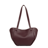 LANCASTER - Sac cabas épaule Lancaster Sierra Haus en cuir grainé bordeaux